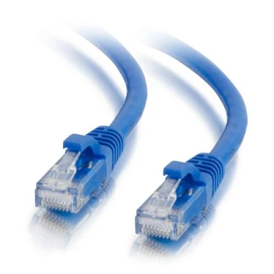 Image of C2G 00703 Cat6a Cable Snagless Unshielded Ethernet Network Patch Cable, Blue (25 Feet, 7.62 Meters)