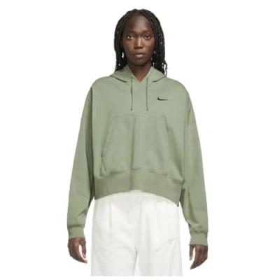 Image of NIKE Hooded Sweatshirt DM6417 Oil Green/Black L