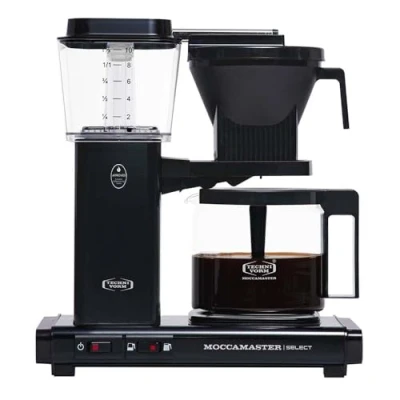 Image of Moccamaster KBG Select, Coffee Machines, Filter Machine, Black, UK Plug, 1.25 Liters
