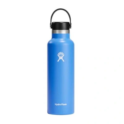 Image of Hydro Flask Water Bottle 621 ml (21 oz) Vacuum Insulated Stainless Steel with Leak Proof Flex Cap and Powder Coat Standard Mouth Cascade