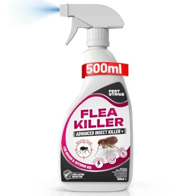 Image of Flea Spray for the Home 500ml Safe and Effective Treatment House Against Fleas Ticks Long Lasting Pet Child Friendly Household Sray, Prevents Reinfestation