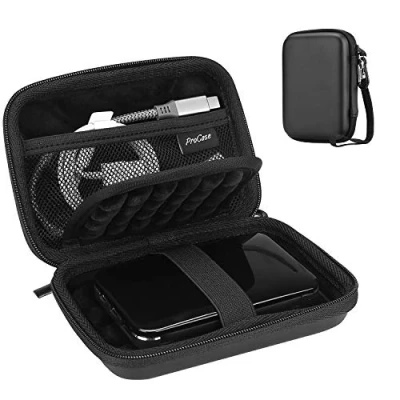 Image of ProCase Portable External Hard Drive Case 2.5 Inch, for HDD SSD My Passport Seagate Backup Western Digital WD Elements Toshiba Hitachi Samsung T9 Canvio Basics 500G 1TB 2TB 3TB 4TB