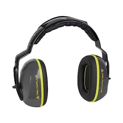 Image of Delta Plus Interlagos Light Grey SNR 26 Ear Defenders Hearing Protectors