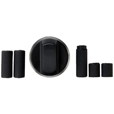 Image of Paxanpax PCK691 Universal Black Oven Knob with Five Adaptors