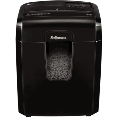 Image of Fellowes 8C Paper Shredder Microcutter 8 Black, 220 240V / 50/60Hz 1.5 A, Format A5, A4