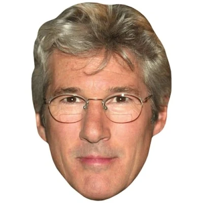 Image of Richard Gere (00s) Celebrity Mask, Flat Card Face, Fancy Dress Mask