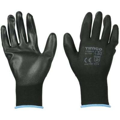 Image of 15x TIMCO Durable Grip Gloves PU Coated Polyester 770649