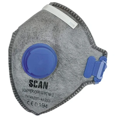 Image of Scan SCAPPEP2OFFV FFP2 Premier Fold Flat Odour Valved Masks Pack of 3