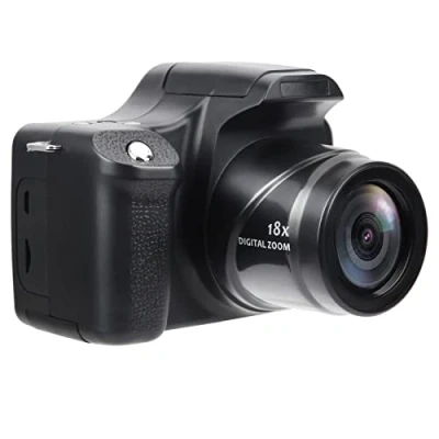 Image of VBESTLIFE Portable Digital Camera, 3.0 in LCD Screen 18X Zoom HD SLR Camera Long Focal Length, Supports 24MP Photo Shooting, Builtin Flash/Microphone(Standard)