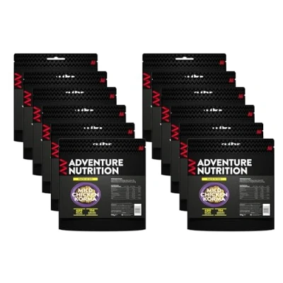 Image of Adventure Nutrition Pack N Go Freeze Dried Lightweight Food, 600 Kcal, for Adventurers, Hikers, Campers, Emergency Services, Mountaineers (12, Chicken Satay)