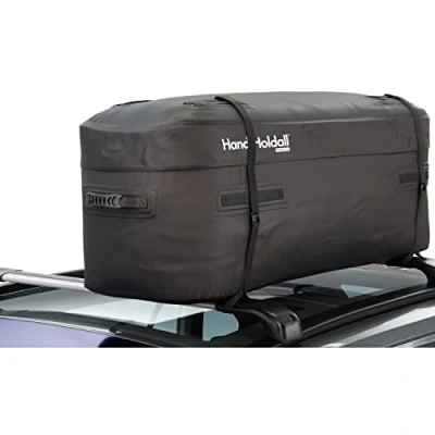 Image of HandiHoldall 175L Waterproof Roof Bag / Top Box (Black) Large Cargo Carrier Solid Foldable Base