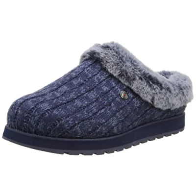 Image of Skechers Women&#039;s Keepsakes Ice Angel Slipper, Navy, 7 UK