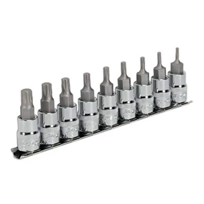 Image of Sealey Premier TRX P* Socket Bit Set 9pc 3/8&quot;Sq Drive 50mm