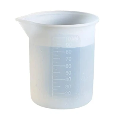 Image of JSGHGDF 100ml Resin Cup Non Stick Silicone Measuring Reusable Mixing with Precise Scale for
