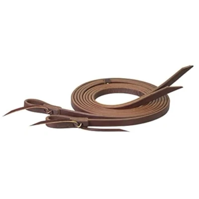 Image of Weaver Leather Working Tack Extra Heavy Harness Split Reins, 5/8&quot; x 7&#039; Golden Chestnut