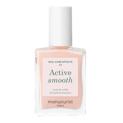Image of Manucurist Active Smooth™ Nail Concealer Polish &amp; Care No Lamp Ultra Brightening 2 in 1 Strengthener CC Ridge Filler for Nails Plant Based Formula