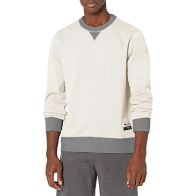Image of Champion Men&#039;s Authentic Originals Sueded Sweatshirt, Oatmeal Heather/Oxford Gray, S