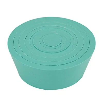 Image of Green Tapered Collar Filter Adapter Cones Rubber Stopper Buchner Funnel Flask Filtration Set for Filtration, Good Seal