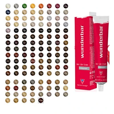 Image of WUNDERBAR PERMANENT HAIR COLOUR CREAM FULL RANGE 60ML (7/1)