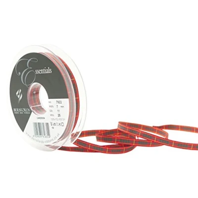 Image of Berisfords Polyester Tartan, Cameron, 10.4 x 1.2 cm