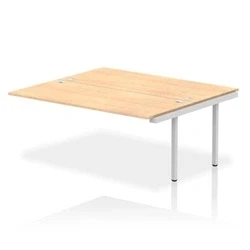 Image of Impulse Bench B2B Ext Kit 1800 Silver Frame Office Desk Maple