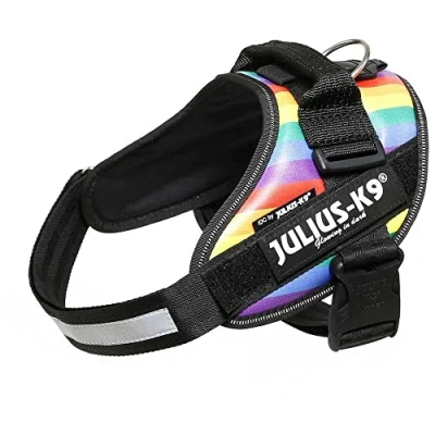 Image of Julius K9, 16IDC JRBW 1, IDC Powerharness, dog harness, Size: Rainbow