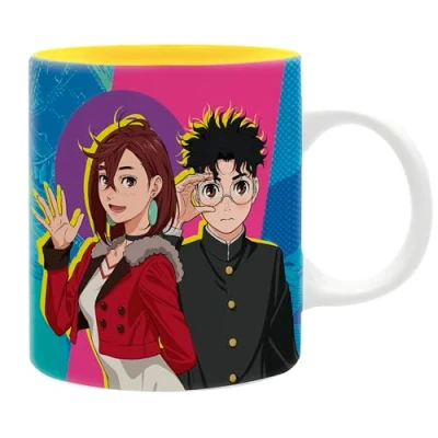 Image of ABYSTYLE Dan Da Momo &amp; Okarun Ceramic Novelty Coffee Tea 320ml / 11oz Mug Merchandise Gifts