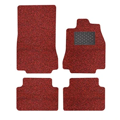 Image of Nicoman Spaghetti All Weather Fully Tailored Car mats Fit【2007 2015 XF Saloon/Estate X250 】(Full Set 4 Piece,Red with Black)