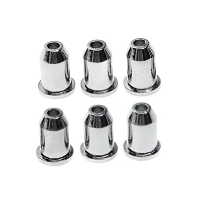 Image of 6Pcs Guitar String Caps Mounting Buckle Through Body Ferrules Bushing For Electrical Musical Instruments Parts