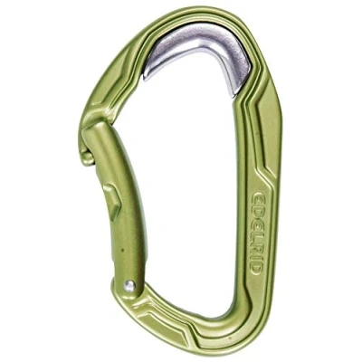 Image of Edelrid Carabiner Bulletproof with Steel Insert (Express Carabiner, Normal Base Carabiner), Colour: Oasis