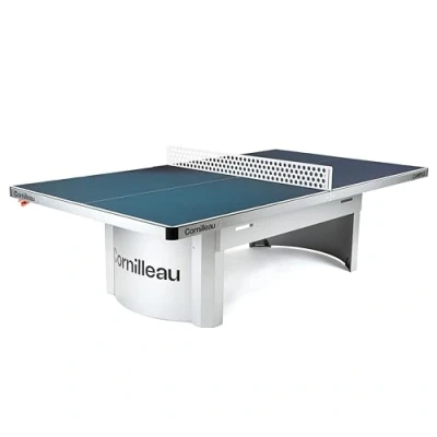 Image of Cornilleau 510 Campus Fixed outdoor table tennis for communities and schools (Campsites, Parks...) Competition bounce (Blue or Grey 7mm) FFTT Leisure School approval