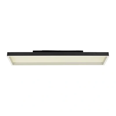 Image of Q Magong Integrated LED Semi Flush Ceiling Light Black 1x 47W 2700 5000K Dimmable