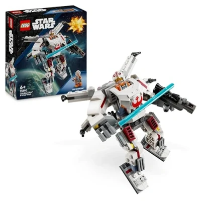 Image of LEGO Star Wars Luke Skywalker X Wing Mech, Collectible Building Toy for 6 Plus Year Old Boys, Girls &amp; Kids, with a Character Minifigure Fantasy Action Adventures, Small Creative Gift Idea 75390