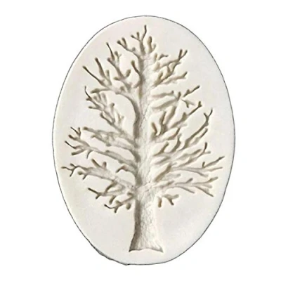 Image of BYFRI Trees Silicone Mould for Cake Decorating, Cupcakes, Sugarcraft, Candies and Clay