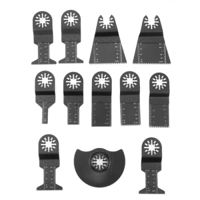 Image of 12pcs Standard Oscillating Multitool Quick Release Saw Blades Power Tool Cutters, Blade