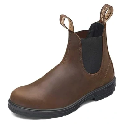 Image of Blundstone Unisex #1609 Antique Brown Chelsea Boot Size UK 3.5