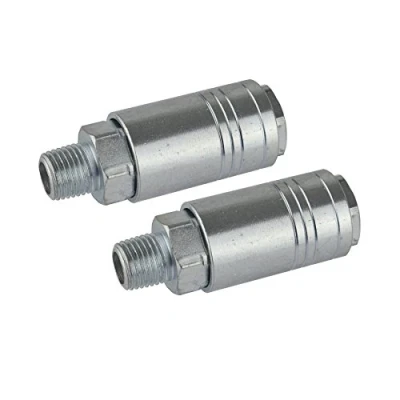 Image of Air Line Hose Connector Fitting Female Quick Release 1/4 inch One Touch 2pk FT024