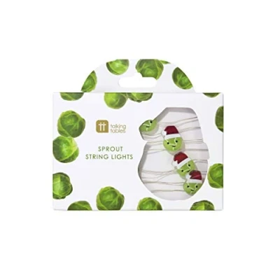Image of Talking Tables Sprout Led String Lights Christmas Table Decorations Xmas Party Novelty Tableware 3M Ideal Stocking Filler Gift, Green
