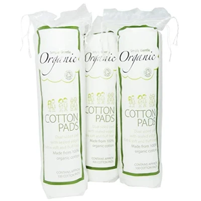 Image of Simply Gentle Organic Cotton Pack of 100 Pads (Pack 3)