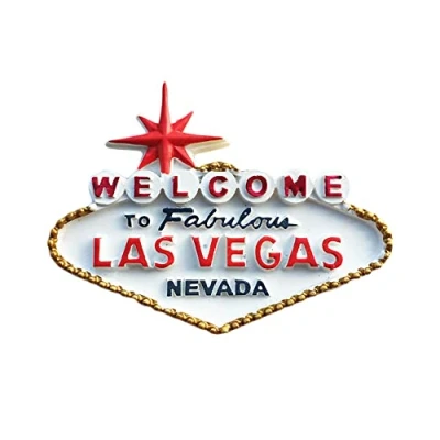Image of Las Vegas USA 3D Refrigerator Magnet Souvenirs Handmade Resin Magnetic Stickers Home Kitchen Decoration,Las Fridge Collection Gift