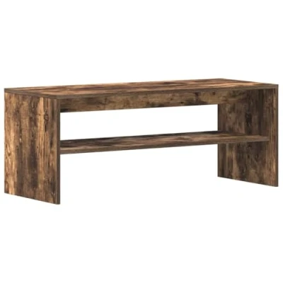 Image of vidaXL TV Cabinet/TV Stand/Media Console Smoked Oak Brown 100x40x40 cm Engineered Wood, Ample Storage, Ideal for Living Room/Bedroom, Modern Style