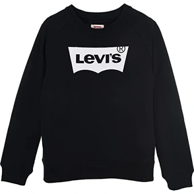 Image of Levi&#039;s Kids Batwing Crewneck Sweatshirt Girls, Black, 8 Years