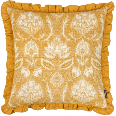 Image of Paoletti Kirkton Cushion Cover,Ochre,50 x 50cm