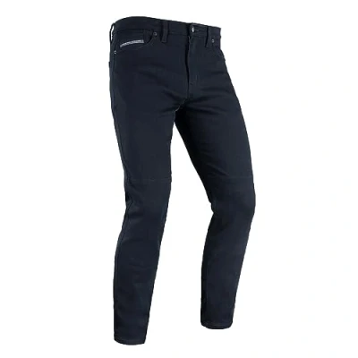 Image of Oxford Original Approved AA Men&#039;s Super Stretch Slim Motorcycle Jeans, Indigo, Short, 32