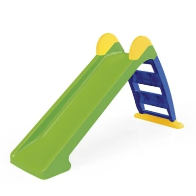 Image of Dolu My First Garden Slide Medium for Kids Children From 2 Years Blue Ladder and GreenSlope Foldable Indoor or Outdoor Use Toddler Climbing Play Equipment