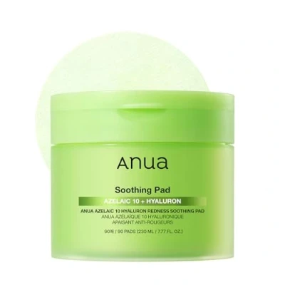 Image of Anua Azelaic 10 Hyaluron Redness Soothing Pad, Troubled &amp; Spot Care with Korean Toner Pads, Quick Easy Stretchable Facial Mask Acid, Hyaluronic Skin (90 Pads)