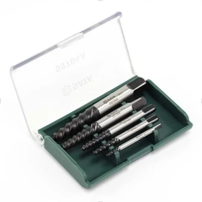 Image of SATA ST09704ASJ 5 Piece Coarse Threaded Extractor Set, 3.3mm / 5.3mm 6.4mm 8.8mm 11.2mm, in Storage Case