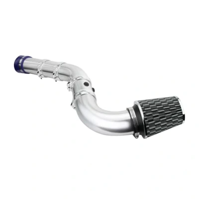 Image of Madlife Garage 3&quot;76mm Universal Performance Cold Air Filter Feed Induction Intake Pipe Hose Kit(Black)