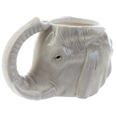 Image of Caribou Living Elephant Head Mug Cup 3D Novelty Safari 450ml for Hot Drinks Coffee Tea Chocolate