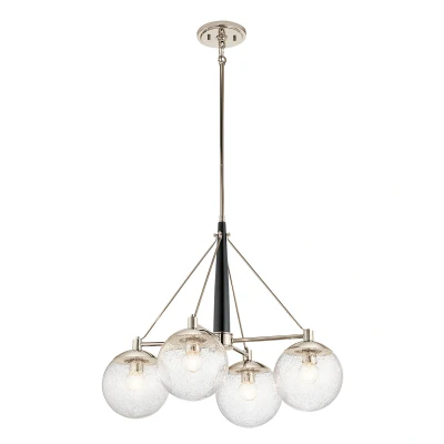 Image of Kichler Marilyn 4 Light Chandelier Polished Nickel